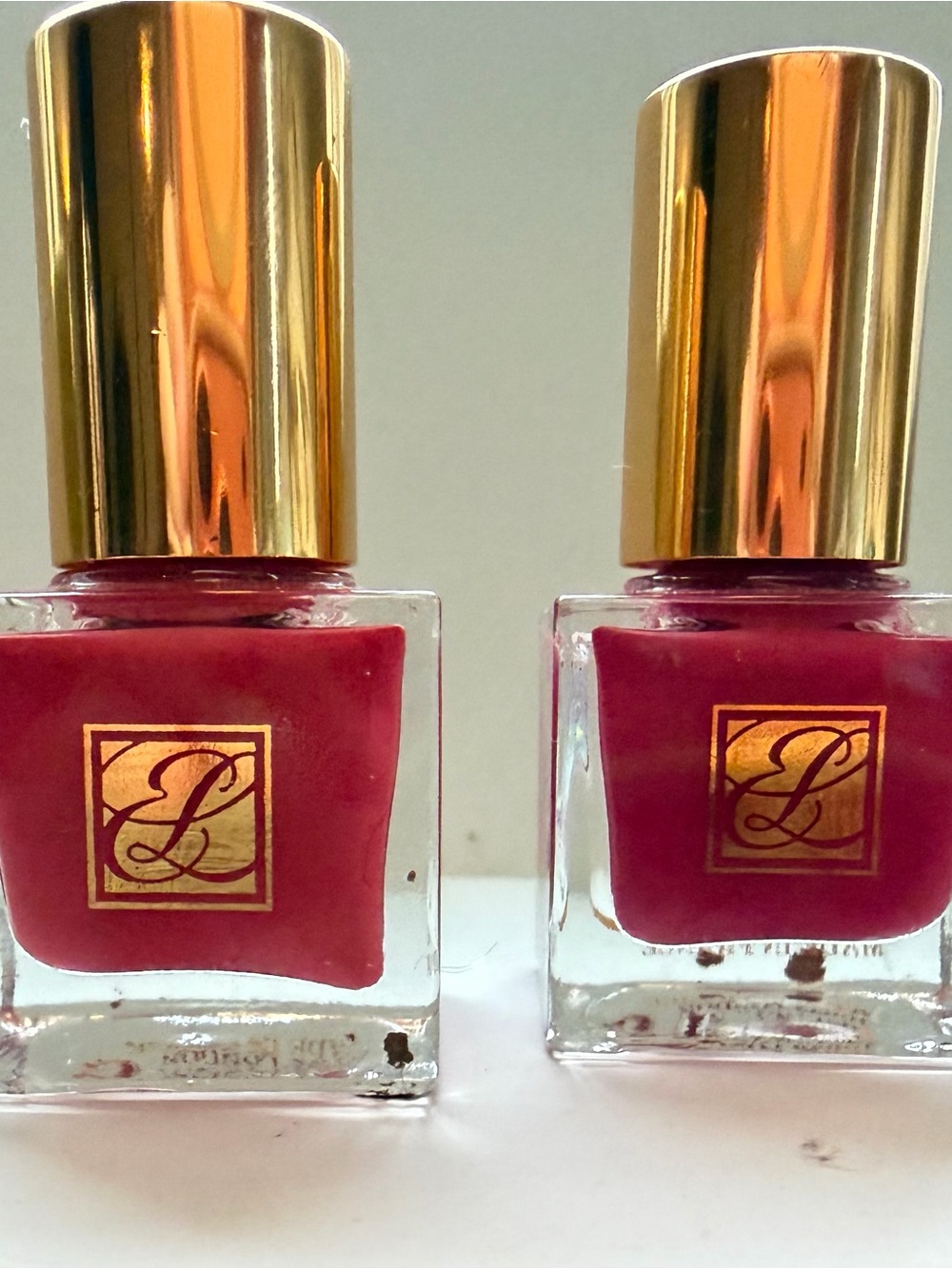 Lot of 2 Estee Lauder Pure Color Nail Lacquer Polish - 68 Rosa Rosa (Full Size)